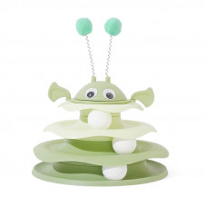 Игрушка Taotaopets 079906 для кота интелектуальная 3-х уровневая Башня Green Игрушка Taotaopets 079906 для кота интелектуальная 3-х уровневая Башня Green