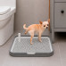 Закрытый туалет со столбиком Taotaopets 222221 для собак щенков мелких пород Gray