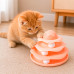 Игрушка Taotaopets 07A10001 для кота интелектуальная 3-х уровневая Башня Peach