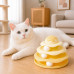 Игрушка Taotaopets 07A10001 для кота интелектуальная 3-х уровневая Башня Yellow