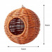 Гнездо домик ZHN34500202 для птиц плетенное Brown