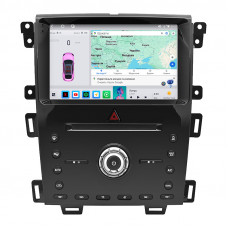 Штатная магнитола Lesko для Ford Edge I Рестайлинг 2010-2014 экран 9" 4/64 QLED CarPlay 4G Wi-Fi GPS 360 Prime