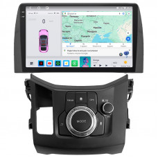 Штатная магнитола Lesko для Mazda CX-5 II Рестайлинг 2021-н.в экран 10" 4/64 QLED CarPlay 4G Wi-Fi GPS 360 Prime