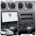 Штатная магнитола Lesko для Ford Fiesta  2001-2005 экран 9" 4/64 QLED CarPlay 4G Wi-Fi GPS 360 Prime