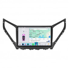 Штатная магнитола Lesko для Hyundai Grandeur V ver. 2 2014-2016 экран 9" 4/64 QLED CarPlay 4G Wi-Fi GPS 360 Prime