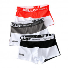 Набор мужских трусов боксеров PB3259 Coral/Gray/Black из 3 шт 2XL Набор мужских трусов боксеров PB3259 Coral/Gray/Black из 3 шт 2XL