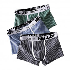 Набор мужских трусов боксеров PC3221 Gray/Green/Blue из 3 шт  M