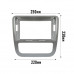 Переходная рамка Volkswagen Scirocco 2009-2014 Manual AC (7560) 9" Silver