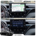 Штатная магнитола Lesko для Toyota Camry VIII (XV70) Рестайлинг 2020- экран 10" 2/32Gb 4G Wi-Fi GPS Top