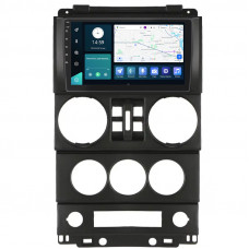 Штатная магнитола Lesko для Jeep Wrangler 4 doors 2007-2010 экран 9" 4/64Gb 4G Wi-Fi GPS Top