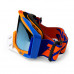 Мото очки 100% C19 для кроссового шлема ветрозащитные солнцезащитные Orange + Blue