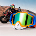 Мото очки 100% C19 для кроссового шлема ветрозащитные солнцезащитные Orange + Blue