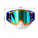 Мото очки 100% C19 для кроссового шлема ветрозащитные солнцезащитные Orange + Blue
