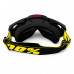 Мото очки 100% C30 для кроссового шлема ветрозащитные солнцезащитные Black + Yellow