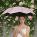 Зонт двухслойный 222T полный автомат антиветер от дождя и солнца Pink