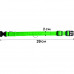Светодиодный LED ошейник USB светящийся для собак и котов Green XS