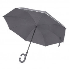 Зонт наоборот Up-Brella 1160 трость обратного сложения Smoke Gray