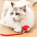 Умный мяч с хвостом веревкой Taotaopets 025527 игрушка для кошек и собак интерактивная убегающая веревка-дразнилка  Red