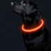 Светодиодный LED ошейник L-18 USB светящийся водоотталкивающий для собак и котов  Orange S