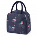Сумка для ланча BBO15 Flamingo ланч бэг на молнии с карманом термосумка Dark Blue