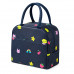 Сумка для ланча BBO15 Strawberry ланч бэг на молнии с карманом термосумка Dark Blue