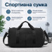 Спортивная сумка 1890 для активного отдыха и занятий спортом с отделом для обуви и отделом для мокрых вещей водонепроницаемая Black Спортивная сумка 1890 для активного отдыха и занятий спортом с отделом для обуви и отделом для мокрых вещей водонепроницаемая Black