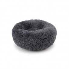 Лежак пуфик для котов собак круглый 552201 M Dark Grey