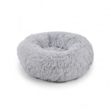 Лежак пуфик для котов собак круглый 552201 M Grey