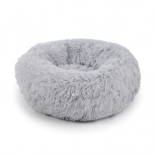 Лежак пуфик для котов собак круглый 552201 S Grey