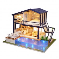 Кукольный дом конструктор DIY Cute Room A-066-A Вилла с бассейном