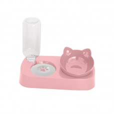 Миска для котов с поилкой Taotaopets 119906 Pink 22*28*14см