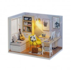 Кукольный дом конструктор DIY Cute Room QT-007-B Sunshine Study Room