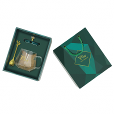 Сувенирный подарочный набор A28 чашка+ложка Dark Green Сувенирный подарочный набор A28 чашка+ложка Dark Green