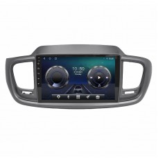 Штатная магнитола Lesko для Kia Sorento III Prime 2014-2017 экран 10" 4/64Gb 4G Wi-Fi GPS Top