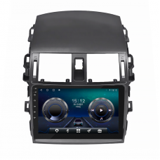 Штатная магнитола Lesko для Toyota Corolla X (E140, E150) Рестайлинг 2010-2013 экран 9" 4/64Gb 4G Wi-Fi GPS Top