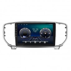 Штатная магнитола Lesko для Kia Sportage IV Рестайлинг 2018-н.в. экран 9" 4/32Gb 4G Wi-Fi GPS Top