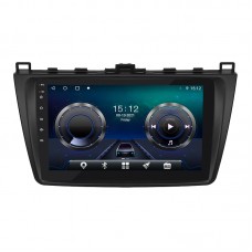 Штатная магнитола Lesko для Mazda 6 II (GH) Рестайлинг 2009-2013 экран 9" 4/32Gb 4G Wi-Fi GPS Top