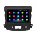 Штатная магнитола Lesko для Mitsubishi Outlander II Рестайлинг 2009-2013 экран 9" 2/32Gb Wi-Fi GPS Base