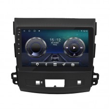 Штатная магнитола Lesko для Mitsubishi Outlander II 2005-2009 экран 9" 4/32Gb 4G Wi-Fi GPS Top