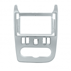 Переходная рамка Renault Dacia Logan 2009-2013 Sandero 2007-2011 Nissan NP200 2009+ Dacia Duster 2010-2013 (RE 021N) 7179 9" Silver