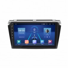 Штатная магнитола Lesko для Mazda 3 I (BK) Рестайлинг 2006-2009 экран 9" 2/32Gb 4G Wi-Fi GPS Top