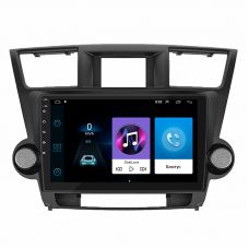 Штатная магнитола Lesko для Toyota Highlander II (U40) 2007-2010 экран 10" 1/16Gb Wi-Fi GPS Base
