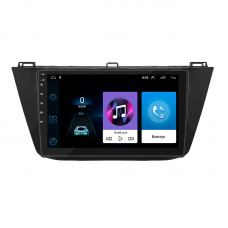 Штатная магнитола Lesko для Volkswagen Tiguan II 2016-2020 экран 10" 1/16Gb Wi-Fi GPS Base
