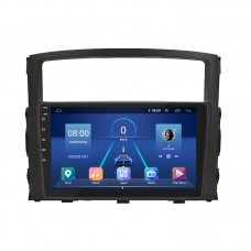 Штатная магнитола Lesko для Mitsubishi Pajero IV Рестайлинг 1 2011-2014 экран 9" 4/64Gb 4G Wi-Fi GPS Top