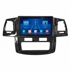 Штатная магнитола Lesko для Toyota Fortuner I 2005-2015 экран 9" 4/64Gb 4G Wi-Fi GPS Top