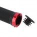 Резиновые грипсы / Велосипедные ручки West Biking 0804004 Black + Red