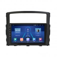 Штатная магнитола Lesko для Mitsubishi Pajero IV Рестайлинг 1 2011-2014 экран 9" 2/32Gb 4G Wi-Fi GPS Top