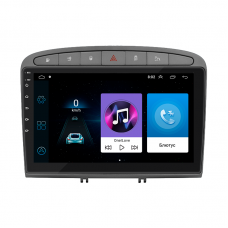 Штатная магнитола Lesko для Peugeot 408 I Рестайлинг 2017-н.в. экран 9" 1/16Gb Wi-Fi GPS Base