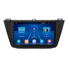 Штатная магнитола Lesko для Volkswagen Tiguan II 2016-2020 экран 10" 6/128Gb 4G Wi-Fi GPS Top