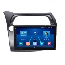 Штатная магнитола Lesko для Honda Civic Type R VIII 2006-2008 экран 9" 6/128Gb 4G Wi-Fi GPS Top